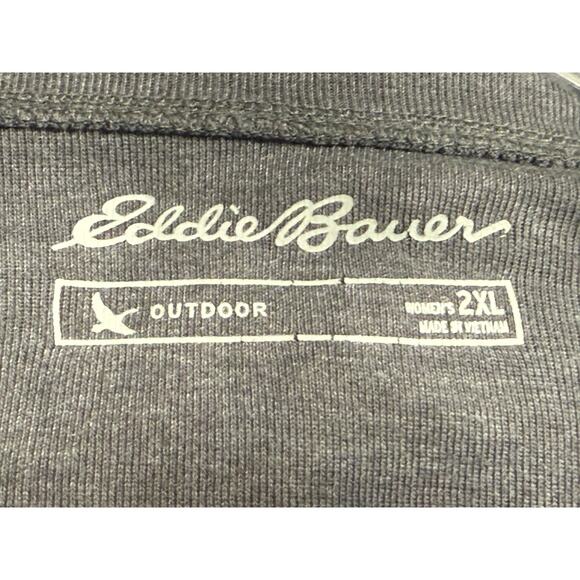 Women's Eddie Bauer Long Sleeve Knit T-Shirt, Dark Gray Heather, Size XXL - Picture 5 of 6